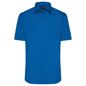James & Nicholson Pánská košile s krátkým rukávem JN680 - Královská modrá | S