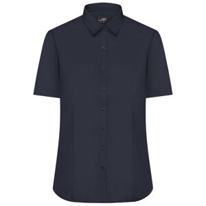 James & Nicholson Dámská košile s krátkým rukávem JN679 - Tmavě modrá | XXXL