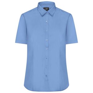 James & Nicholson Dámská košile s krátkým rukávem JN679 - Aqua | S