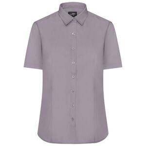 James & Nicholson Dámská košile s krátkým rukávem JN679 - Ocelová | XL