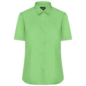 James & Nicholson Dámská košile s krátkým rukávem JN679 - Limetkově zelená | S