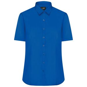 James & Nicholson Dámská košile s krátkým rukávem JN679 - Královská modrá | S