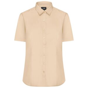 James & Nicholson Dámská košile s krátkým rukávem JN679 - Stone | XL