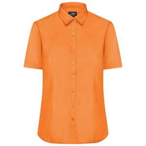James & Nicholson Dámská košile s krátkým rukávem JN679 - Oranžová | XXXL