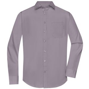James & Nicholson Pánská košile s dlouhým rukávem JN678 - Ocelová | XXXXL