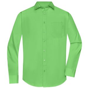 James & Nicholson Pánská košile s dlouhým rukávem JN678 - Limetkově zelená | XL