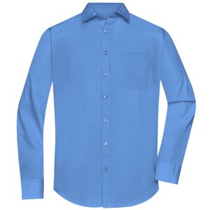 James & Nicholson Pánská košile s dlouhým rukávem JN678 - Aqua | L