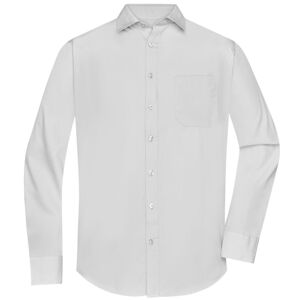 James & Nicholson Pánská košile s dlouhým rukávem JN678 - Světle šedá | S