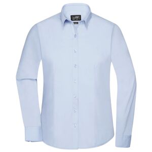 James & Nicholson Dámská košile s dlouhým rukávem JN677 - Světle modrá | L