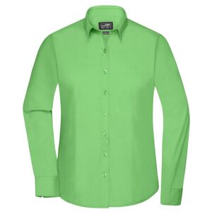 James & Nicholson Dámská košile s dlouhým rukávem JN677 - Limetkově zelená | XXXL