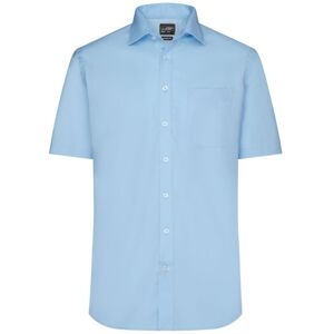 James & Nicholson Pánská košile s krátkým rukávem JN684 - Světle modrá | XXL