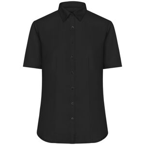 James & Nicholson Dámská košile s krátkým rukávem JN683 - Černá | XS