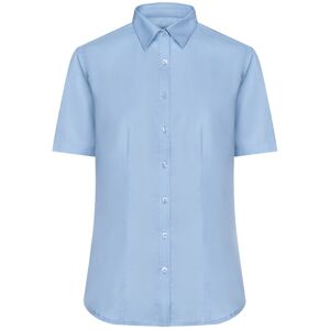 James & Nicholson Dámská košile s krátkým rukávem JN683 - Světle modrá | M