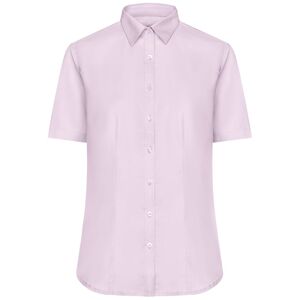 James & Nicholson Dámská košile s krátkým rukávem JN683 - Světle růžová | L