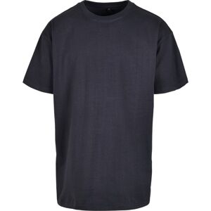 Build Your Brand Pánské tričko Heavy Oversize Tee - Námořní modrá | XS