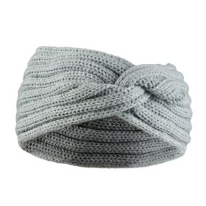 Bontis Překřížená dámská pletená čelenka - Světle šedá | uni