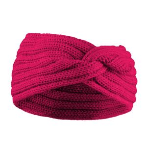 Bontis Překřížená dámská pletená čelenka - Tmavě růžová | uni