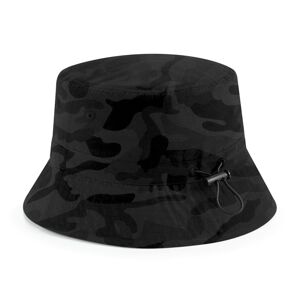 Beechfield Klobouk z recyklovaného polyesteru - Maskáčová černá | L/XL