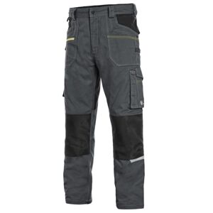Canis (CXS) Montérkové kalhoty do pasu CXS STRETCH - Tmavě šedá / černá | 60
