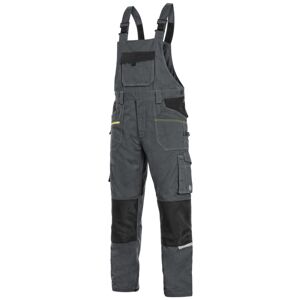 Canis (CXS) Montérkové kalhoty s laclem CXS STRETCH - Tmavě šedá / černá | 52