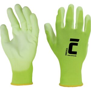 Cerva Polomáčené pracovní rukavice EMBERIZA - Reflexní žlutá | 6