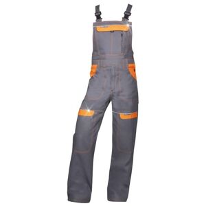 Ardon Montérkové kalhoty s laclem COOL TREND zkrácené - Šedá / oranžová | XL