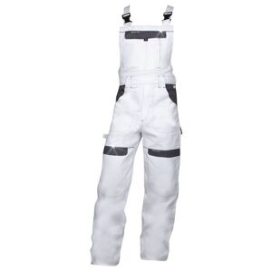 Ardon Montérkové kalhoty s laclem COOL TREND zkrácené - Bílá / šedá | XXXL