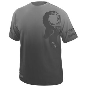 Canis Pánské sportovní tričko CXS SPORTY II - Tmavě šedá / světle šedá | XL