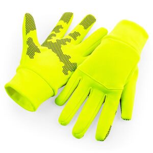 Beechfield Sportovní softshellové rukavice - Fluorescenční žlutá | S/M