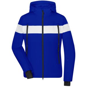 James & Nicholson Dámská sportovní zimní bunda JN1173 - Modrá / bílá | L