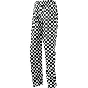 Premier Workwear Kuchařské kalhoty - Černá / bílá | XXXL