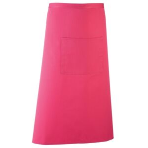 Premier Workwear Dlouhá zástěra do pasu s kapsou - Hot pink