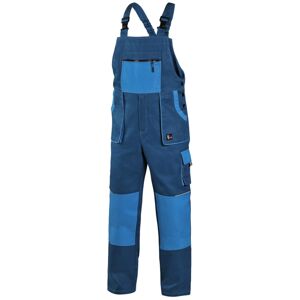 Canis (CXS) Pracovní kalhoty s laclem CXS LUXY ROBIN - Modrá / modrá | 46