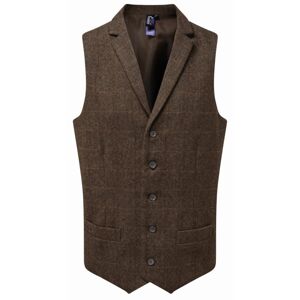Premier Workwear Pánská vlněná vesta - Hnědá | XS