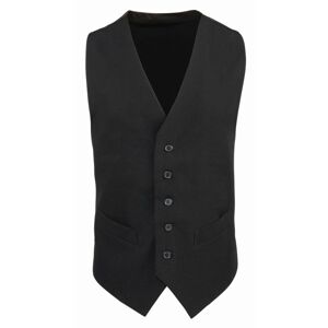 Premier Workwear Pánská vesta se saténovými zády - Černá | XXS
