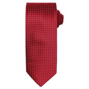 Premier Workwear Kravata s šachovnicovým vzorem - Červená