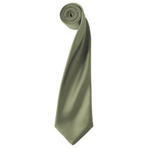 Premier Workwear Saténová kravata - Olivová