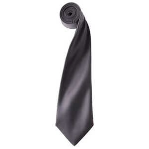 Premier Workwear Saténová kravata - Tmavě šedá
