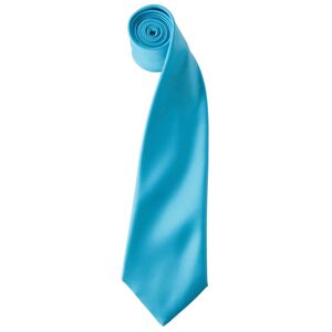 Premier Workwear Saténová kravata - Tyrkysová