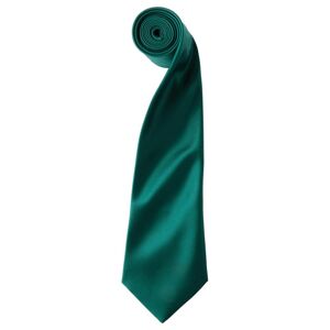 Premier Workwear Saténová kravata - Lahvově zelená