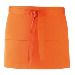 Premier Workwear Krátká číšnická zástěra s kapsami - Oranžová