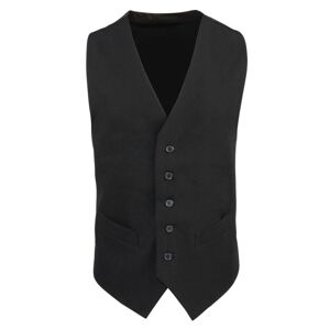 Premier Workwear Pánská vesta se saténovými zády - Černá | XS
