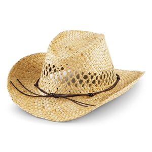 Beechfield Slaměný kovbojský klobouk - Natural