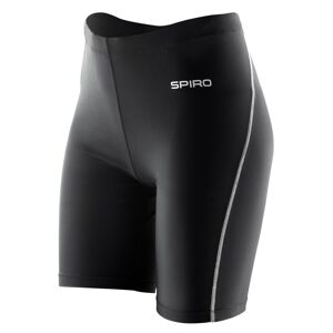 SPIRO Dámské sportovní šortky BodyFit - Černá | XS/S