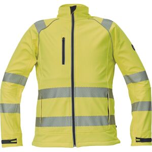 Cerva Reflexní softshellová bunda SHELDON HV - Žlutá | S