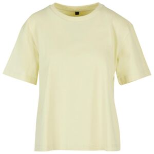 Build Your Brand Dámské oversize tričko - Jemně žlutá | XL