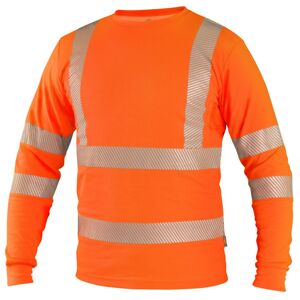 Canis Pánské reflexní tričko s dlouhým rukávem CXS OLDHAM - Oranžová | XXXL