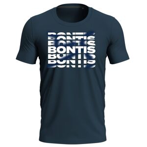 Bontis Tričko SPRAYPAINT - Tmavě modrá | L