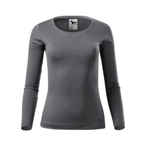 MALFINI Dámské tričko s dlouhým rukávem Fit-T Long Sleeve - Ocelově šedá | XS