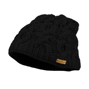 Bontis Dámská vzorovaná pletená zimní čepice - Černá | uni